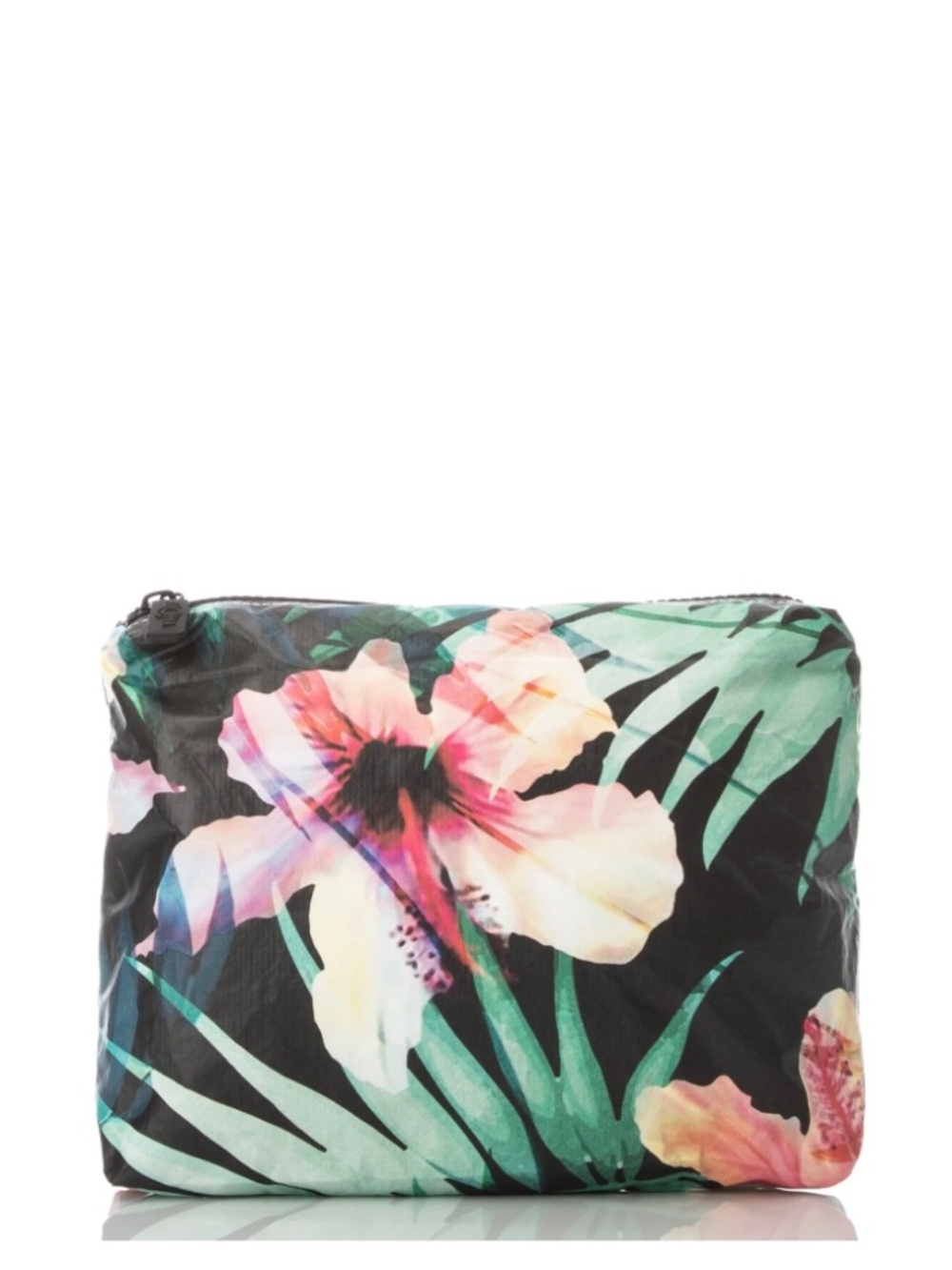 NWT Aloha Collection With Love from Paradise Hibiscus Palm Print Small
